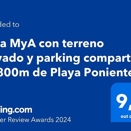 Casa Mya Con Terreno Privado Y Parking Compartido - A 800M De Playa Poniente Villa Бенидорм Екстериор снимка